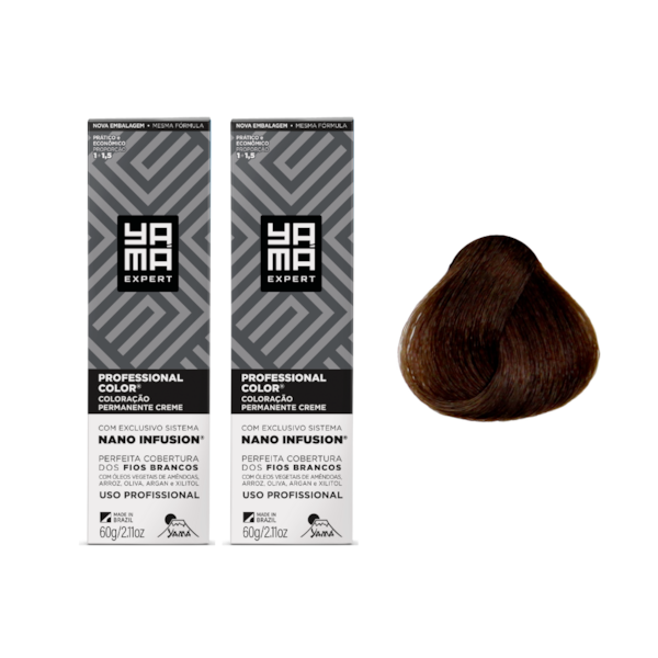 Kit C/2 Colorações Nano 6.3 Louro Escuro Dourado Yamá-ba9a6807-1f0d-49e4-bada-22bb6b1f3771