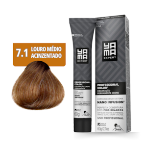 Kit C/2 Colorações Nano 7.1 Louro Médio Acinz Yamá