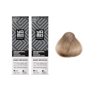 Kit C/2 Colorações Nano 9.1 Louro Muito Claro Acinzentado Yamá