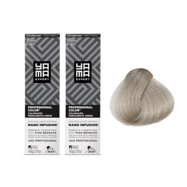 Kit C/2 Colorações Nano Infusion 12.11 Louro Extra Claro Cinza Yamá-d396f646-74a6-42e9-9340-81a681a8a378