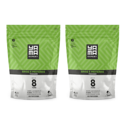 Kit C/2 Pó Descolorante Ervas e Proteínas Dust Free Refil 300g Yamá