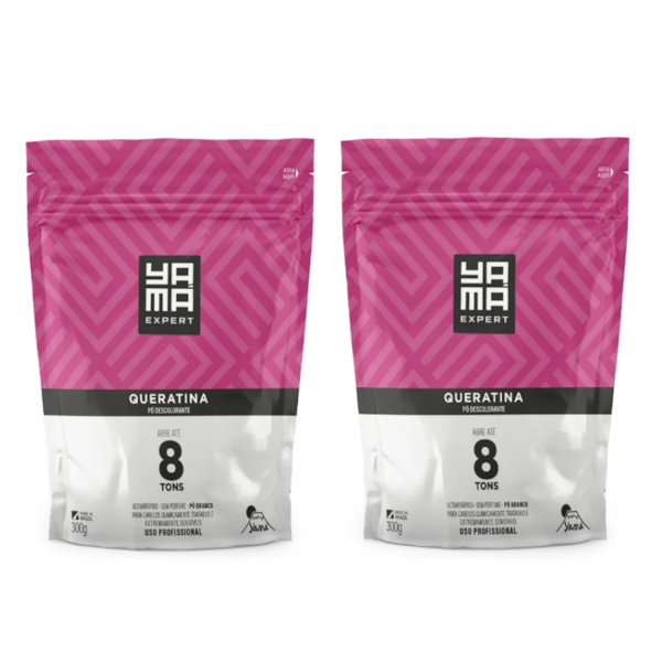 Kit C/2 Pó Descolorante Queratina Refil 300g Yamá-fee78e8a-744e-4749-8a68-2eeccd71d0d9