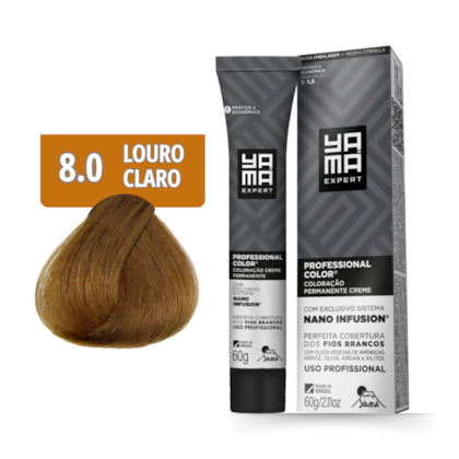 Kit C/3 Colorações Prof Color Nano 8.0 Louro Claro Yamá