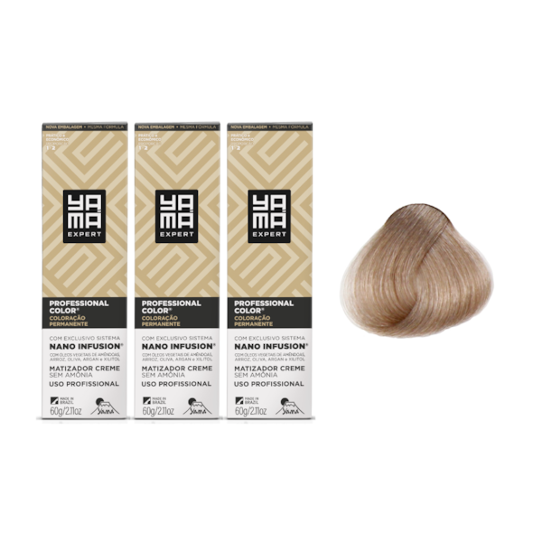 Kit C/3 Colorações Prof Color Nano 8.89 Louro Claro Pérola Yamá-fbd8d9d6-65ca-4376-a40f-1269db9a9029