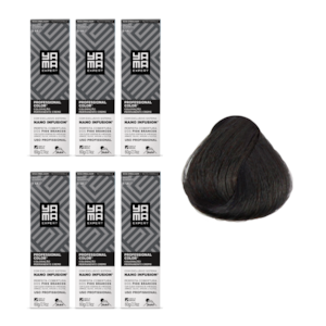 Kit C/6 Colorações Prof Color Nano 4.0 Castanho Médio