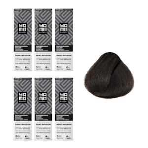 Kit C/6 Colorações Prof Color Nano 5.0 Castanho Claro Yamá