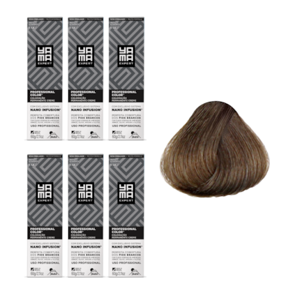Kit C/6 Colorações Prof Color Nano 6.1 Louro Escuro Acinz Yamá