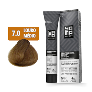 Kit C/6 Colorações Prof Color Nano 7.0 Louro Médio Yamá