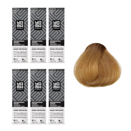 Kit C/6 Colorações Prof Color Nano 9.0 Louro Muito Claro Yamá