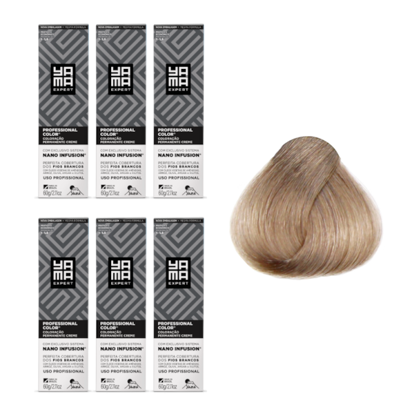 Kit C/6 Colorações Prof Color Nano 9.1 Louro Muito Claro Acinzentado Yamá-9c4b8fe6-5e96-40e2-9e5d-099187934e2e