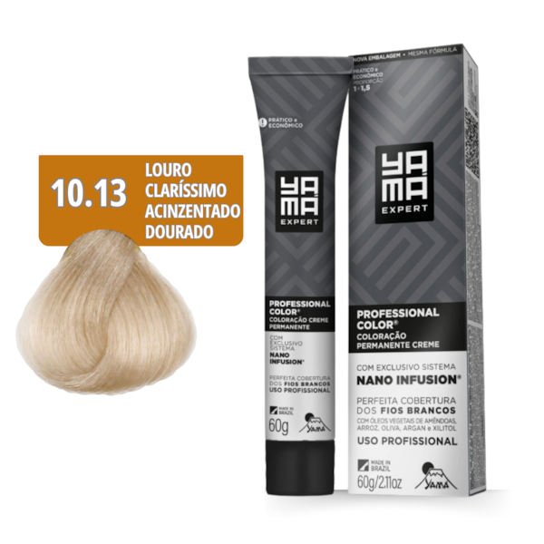 Kit C/6 Colorações Prof Color Nano Infusion 10.13 Louro Claríssimo Acin Dourado-7a84cdd4-fce5-4654-9756-03d2d025b415