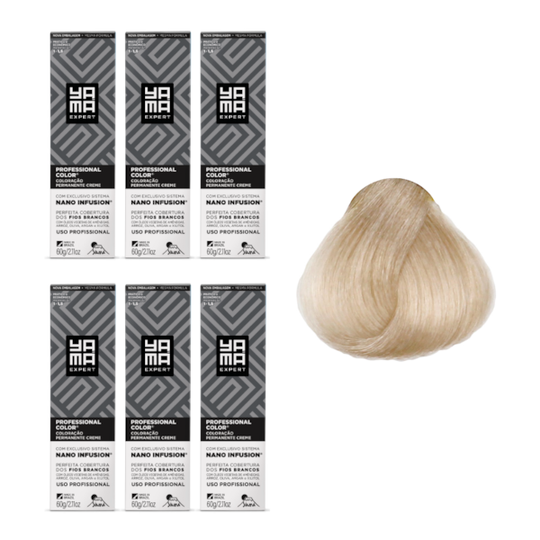 Kit C/6 Colorações Prof Color Nano Infusion 10.13 Louro Claríssimo Acin Dourado-5bcfaa13-8dec-41cf-a600-b9acacedbb27