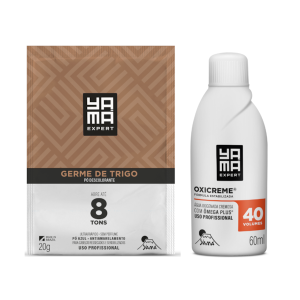 Kit Clareador Pó Descolorante Germe de Trigo 20g + Água Oxigenada Cremosa Yamá 40Vol 60ml-8e9fbfe0-de09-42d5-9d32-8cbfd675eb68