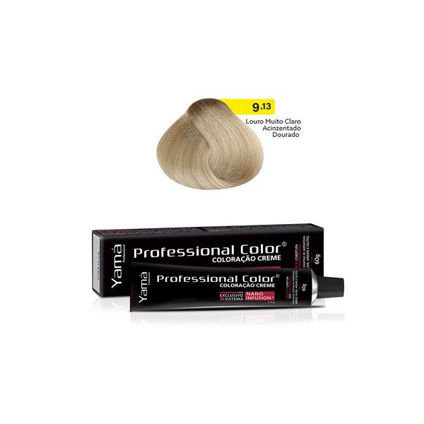 Kit Coloração Yamá Creme Professional Color Nano Infusion 9.13 Louro Muito Claro Acinzentado Dourado + Ox 30v 100ml-f2b25d99-20cd-4703-816c-e4ebe6fbde50