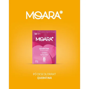 Kit com 12 - Pó Descolorante Moara Queratina 20g Yamá
