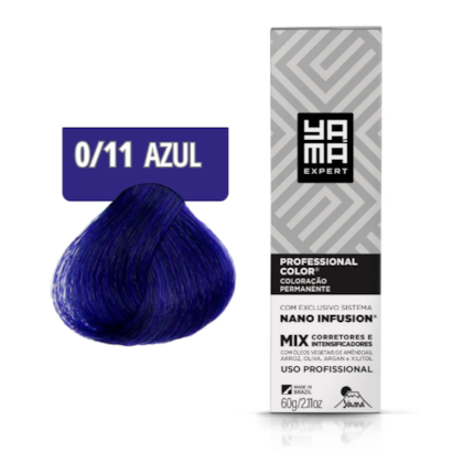 Kit com 3 Colorações Prof Color Nano Infusion Mix Azul Yamá