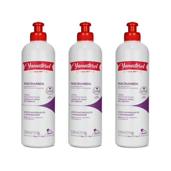 Kit com 3 Creme Mult Yamasterol Niacinamida Proteção UVA-UVB-a37cc86f-9364-4f0e-931b-4a6eabf93d8c