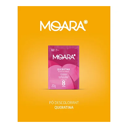 Kit com 6 - Pó Descolorante Moara Queratina 20g Yamá