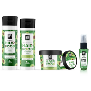 Kit Hair Food Abacate Yamá Shampoo + Condicionador + Máscara + Óleo Finalizador