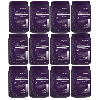 Kit Pó Descolorante Ametista Refil  300g com 12 unidades
