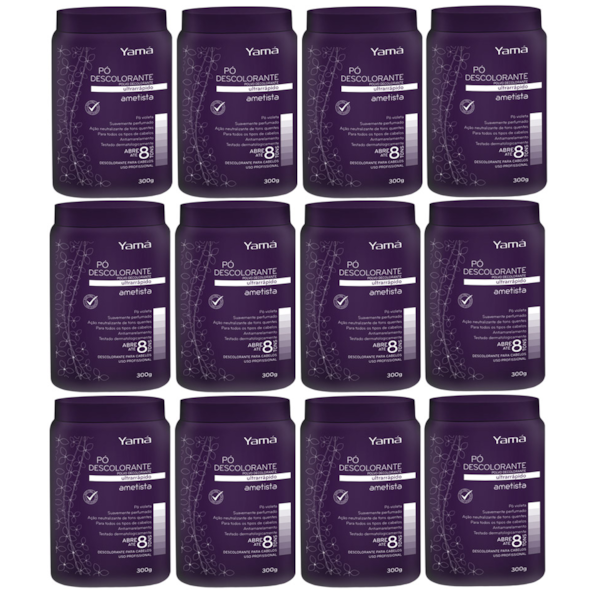 Kit Pó Descolorante Ametista Refil  300g com 12 unidades-6ad7595f-d1e8-4b87-aea6-2cef7a1c2953
