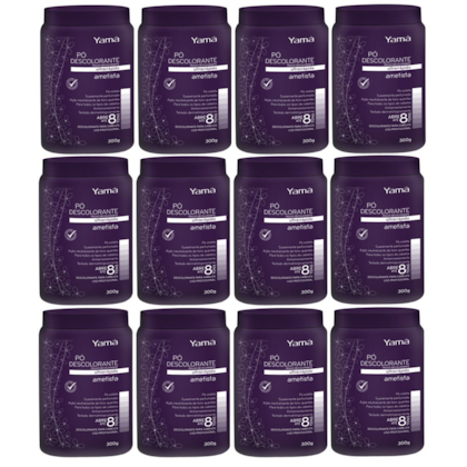 Kit Pó Descolorante Ametista Refil  300g com 12 unidades