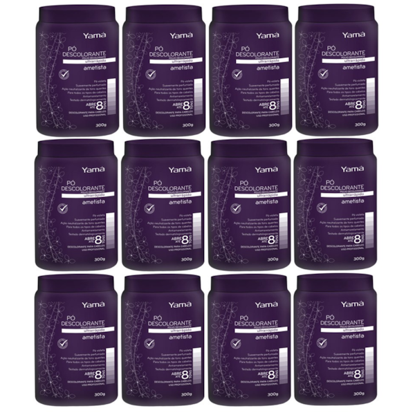 Kit Pó Descolorante Ametista Refil  300g com 12 unidades-6f9324f4-7aef-437b-8400-fef2817543fc