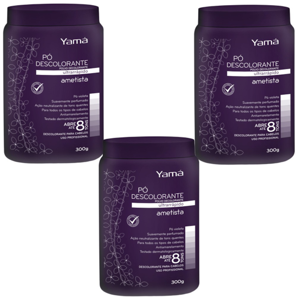 Kit Pó Descolorante Ametista Refil  300g com 3 unidades-8cbba68e-789c-485f-8027-22e985b10cf0