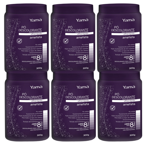 Kit Pó Descolorante Ametista Refil  300g com 6 unidades-9bcbf6bc-32e4-4d8c-96b6-7397c00d15f3
