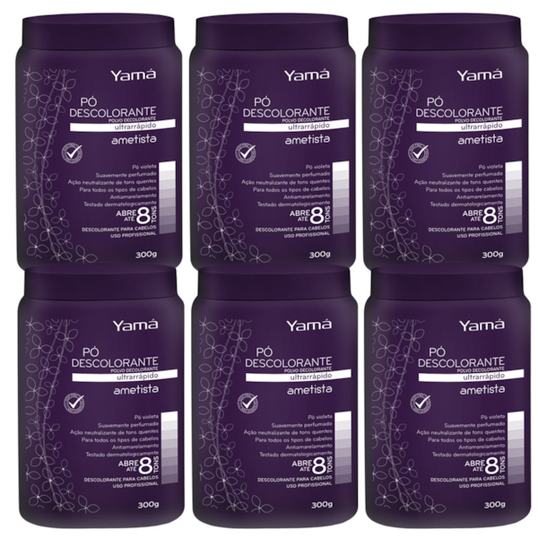 Kit Pó Descolorante Ametista Refil  300g com 6 unidades-63451067-36ff-477a-8676-f5a6b1376784