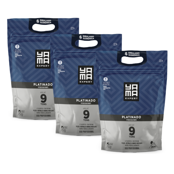 Kit Pó Descolorante Platinado Refil 750g C/ 3 Unidades-11ced222-c3f9-4511-882f-07d899847a8c