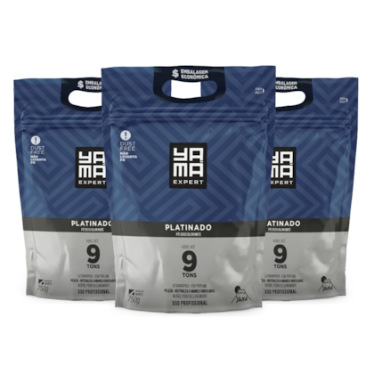 Kit Pó Descolorante Platinado Refil 750g C/ 3 Unidades