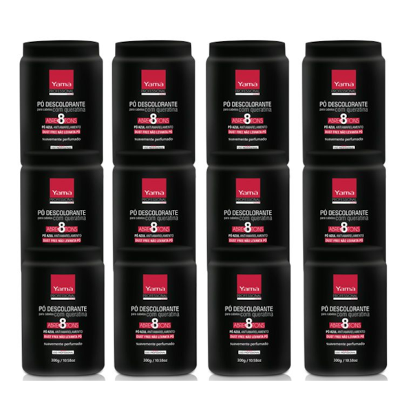 Kit Pó Descolorante Professional Color Queratina C/12un 300g-814144c6-0159-4d70-924e-434ad8667347