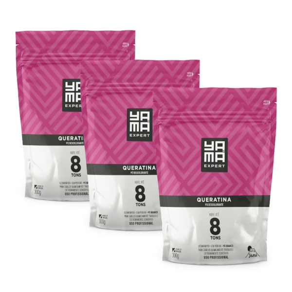 Kit Pó Descolorante Queratina Yamá Refil  300g com 3/un-e370043f-65e4-4807-a393-232d2a72661b