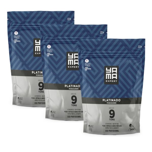 Kit Pó Descolorante Yamá Platinado Refil  300g com 3/Un-0fd61db6-ee36-4c38-9c82-68f606e0a00f