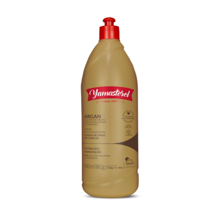 Kit pré-poo Yamasterol Argan e Shampoo Argan 900ml Para Cabelos Ressecados e Danificados