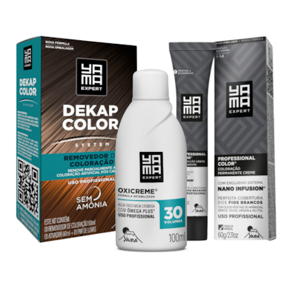 Kit Renovação de Cor Dekapcolor 120ml  com Coloração 10.1  OX 30V 100ml