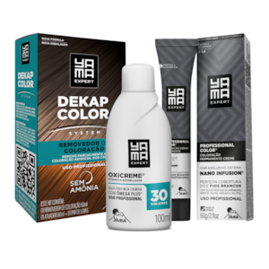 Kit Renovação de Cor Dekapcolor 120ml  com Coloração 8.0  OX 30V 100ml