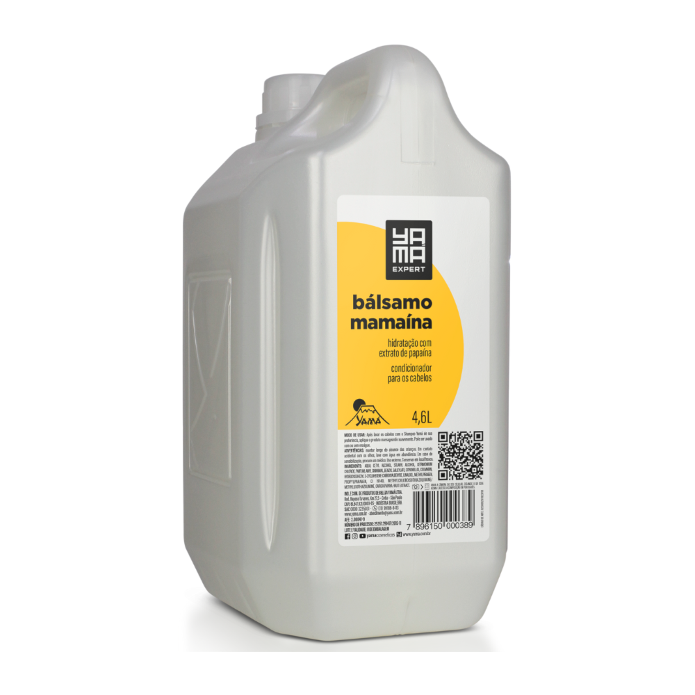 Kit Shampoo Pêssego 4.6L e Bálsamo Mamaína 4.6L Yamá | Yama Cosméticos