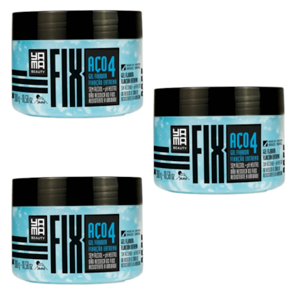 Kit Yamafix Gel Fixador Aço 300g com 3 unidades - Yamá