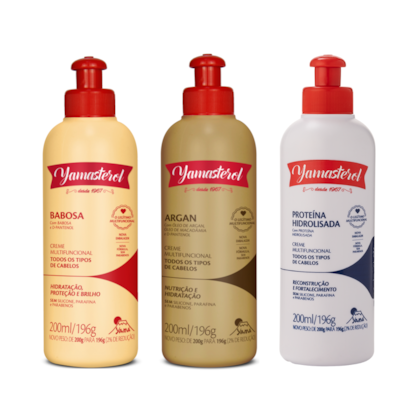 Kit Yamasterol Cronograma Capilar Reparação Intensa Yamá