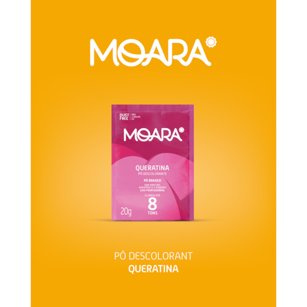 Pó Descolorante Moara Queratina 20g Yamá-10504618-077a-4233-886f-53f288b7e0ef