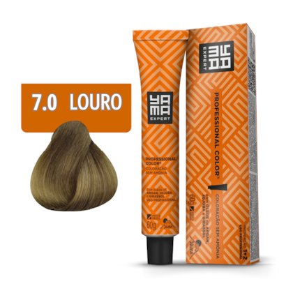 Tonalizante Creme Professional Color Yamá N. 7.0 Louro