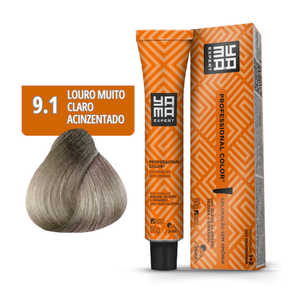 Tonalizante Prof N. 9.1 Louro Muito Claro Acinzentado Yamá-b3dde277-d8c0-4ce8-bfcf-96b4c66fcbd4