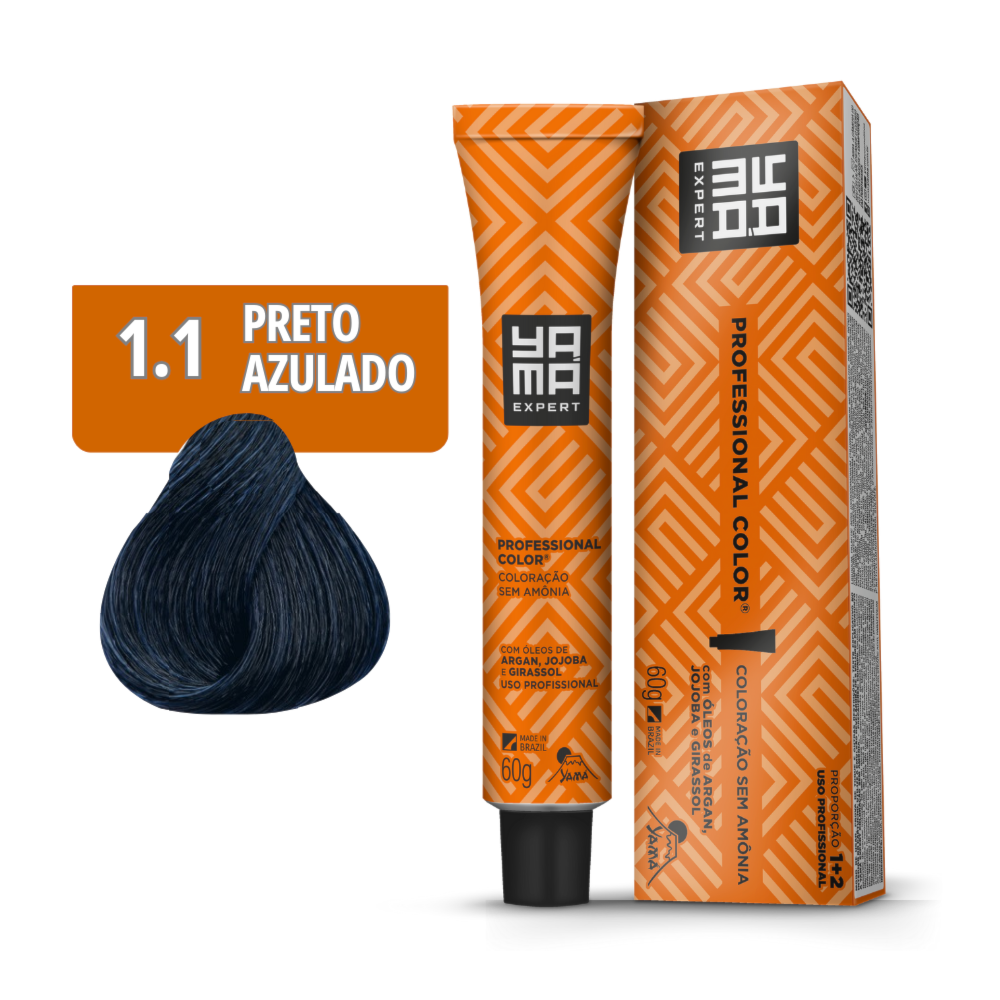 Tonalizante Professional Color N. 1.1 Preto Azulado - Yamá | Yama