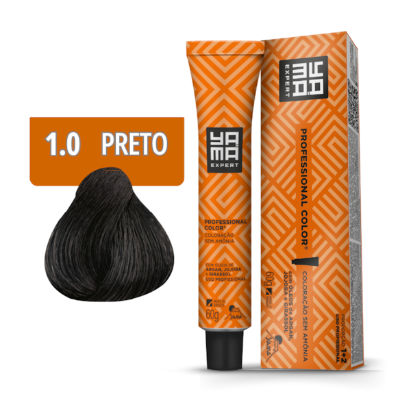 Tonalizante Professional Color Yamá N. 1.0 Preto - Yamá-a6bee97a-0d70-4895-928b-1cc393ab2e06