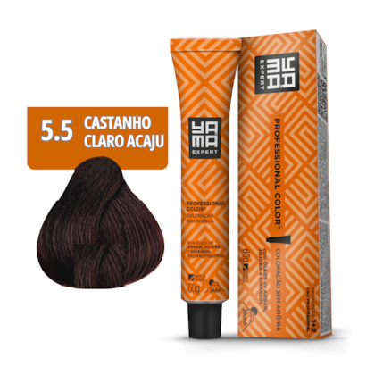 Tonalizante Professional N. 5.5 Castanho Claro Acaju - Yamá