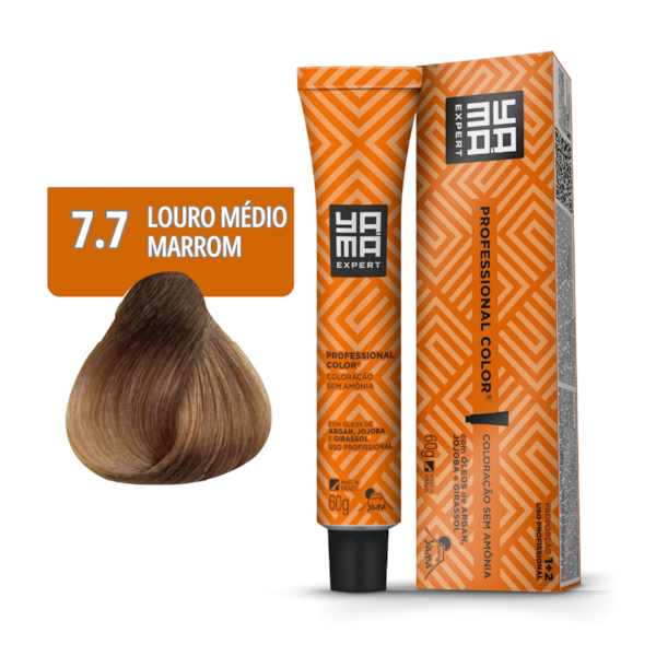 Tonalizante Professional N. 7.7 Louro Médio Marrom - Yamá-e790c466-beb4-427a-a2a5-d981c6d5eaba