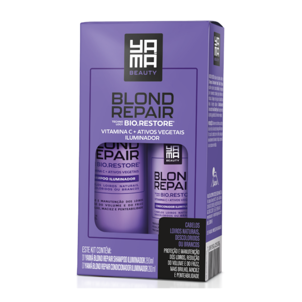 Yama Blond Repair Kit Shampoo Iluminador 280ml + Condicionador 200ml-77d811ee-470b-43b1-9d0c-f97758dbd938