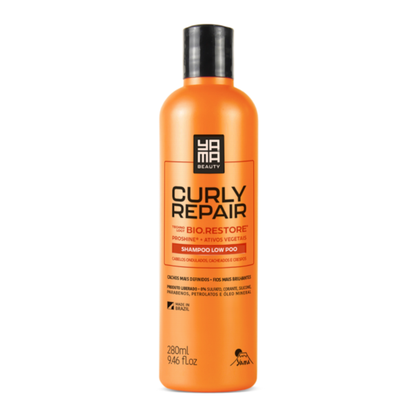 Yama Curly Repair Kit Shampoo Low Poo 280ml + Condicionador Intensivo Curly Repair 200ml-330de757-5de3-4533-b371-8117d8ab7179